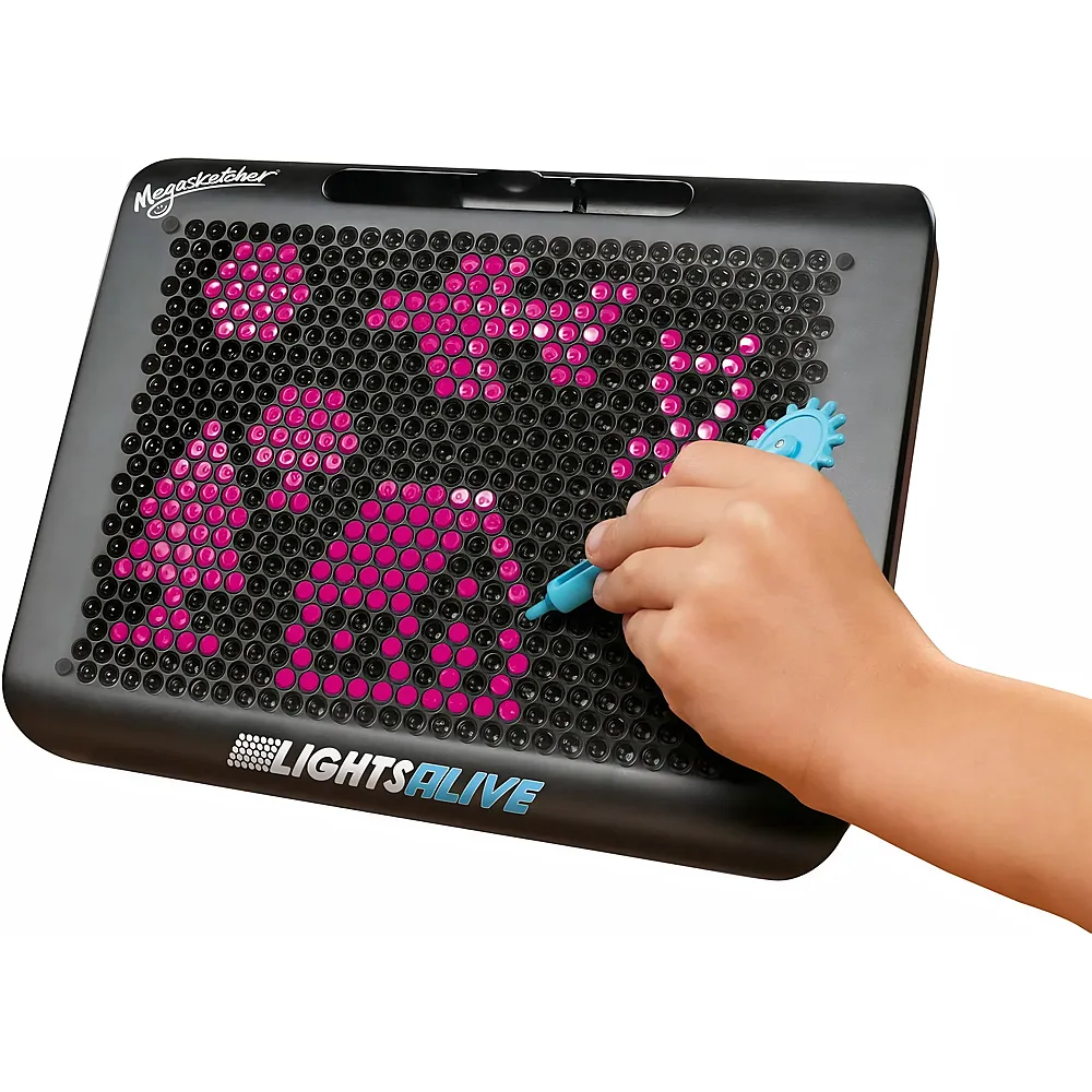 meinspielzeug - Tomy Megasketcher TOMY Lights Alive  Leuchtendes Zeichenbrett f�r Kinder, inklusive Stift mit Roller, 2 Schablonen  Zeichenspielzeug f�r Kinder ab 3 Jahren