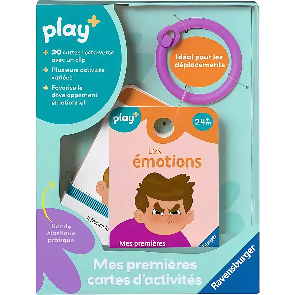 Ravensburger play+ Mes premi�res cartes d'activit�s: Les �motions FR