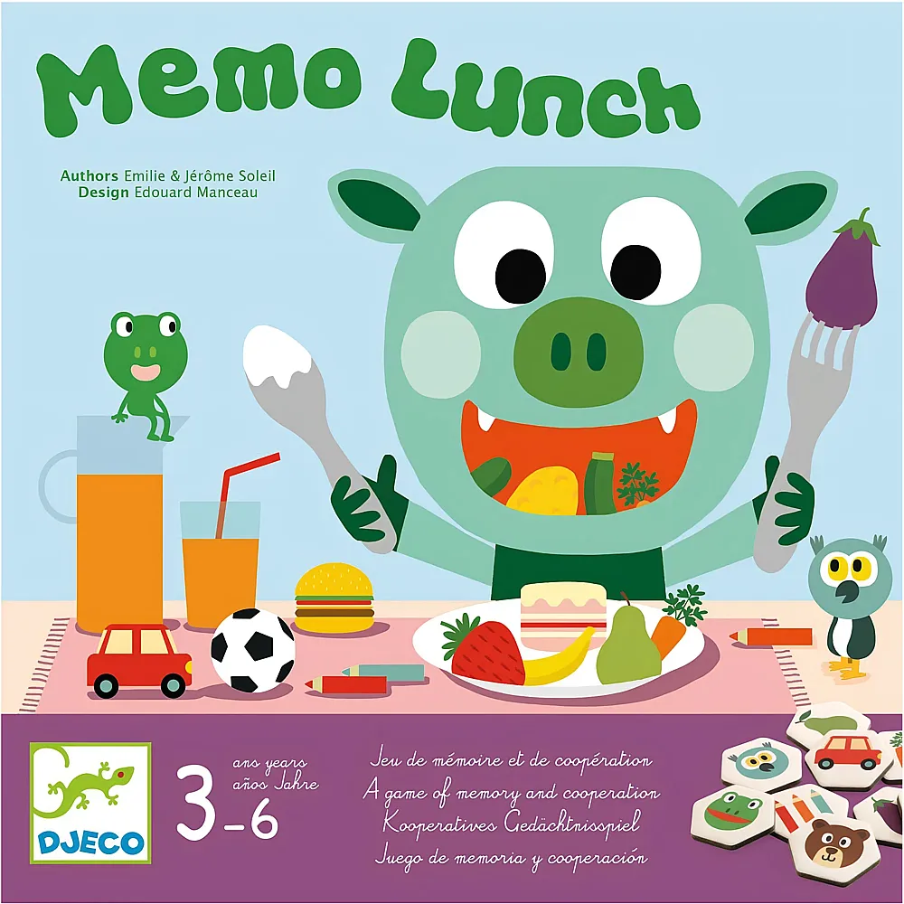 Djeco Spiele Memo lunch
