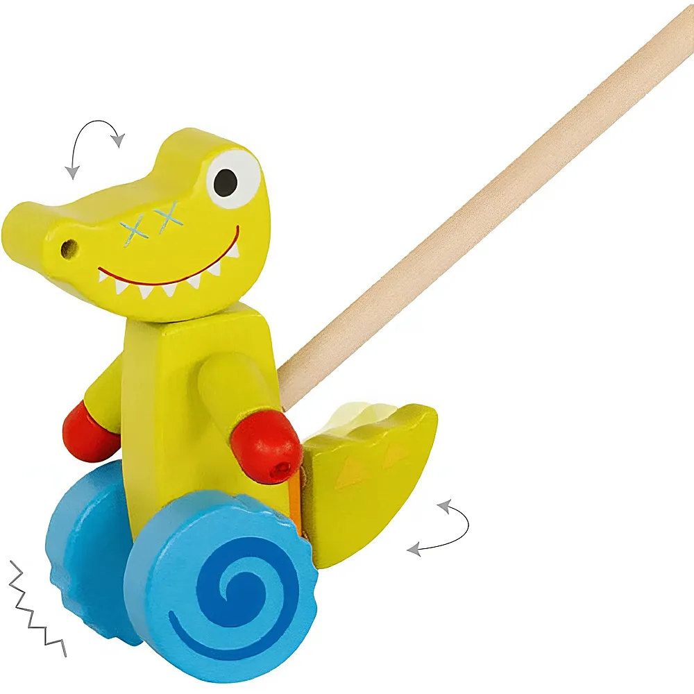 Goki Baby Schiebetier Krokodil