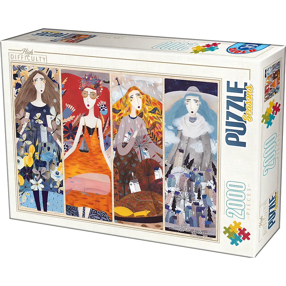 DToys Puzzle Andrea K�rti Seasons 2000Teile