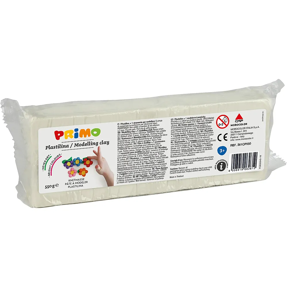 Primo Knetmasse Weiss - 500 g
