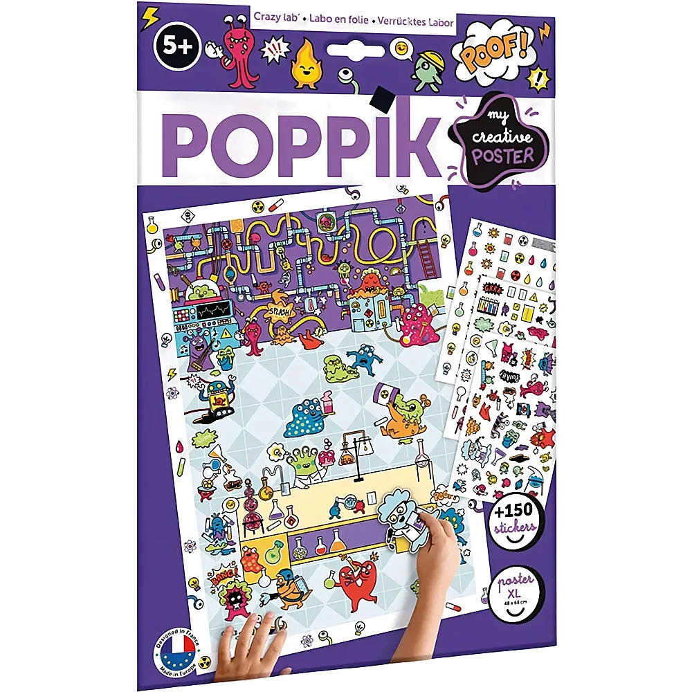 Poppik Sticker Kreativ Poster Verr�cktes Labor