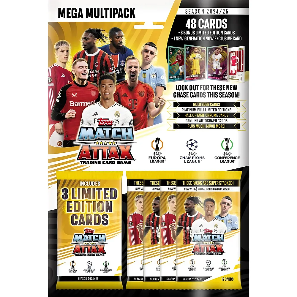 Topps Match Attax UEFA Champions League TC 2024/2025  Mega Multipack - English