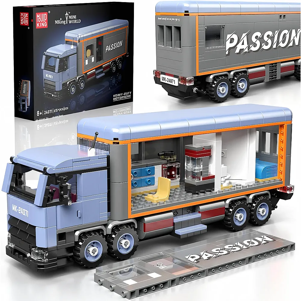 Mould King Mini World Schwerlast-Wohnmobil LKW 24071