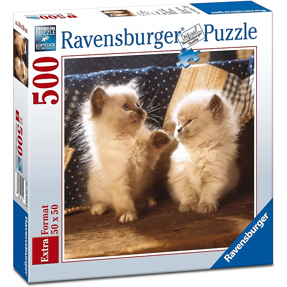 Ravensburger Puzzle 500 Teile Puzzle 500 Teile quadratisch - Himalaya-Perserkatzen