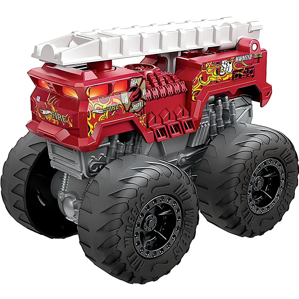 Hot Wheels Monster Trucks 5 Alarm mit Licht & Sound 1:43