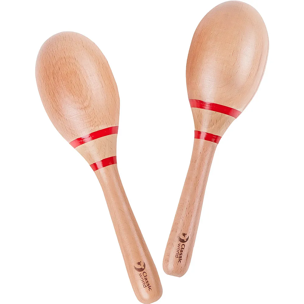 Classic World Maracas aus Holz - Schlagzeuge & Rhythmus