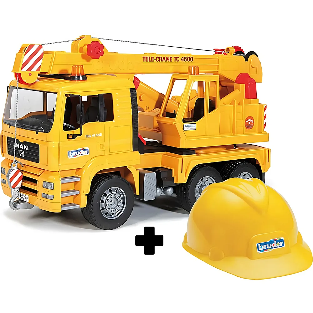 Bruder MAN Kran-LKW inkl. Spielhelm