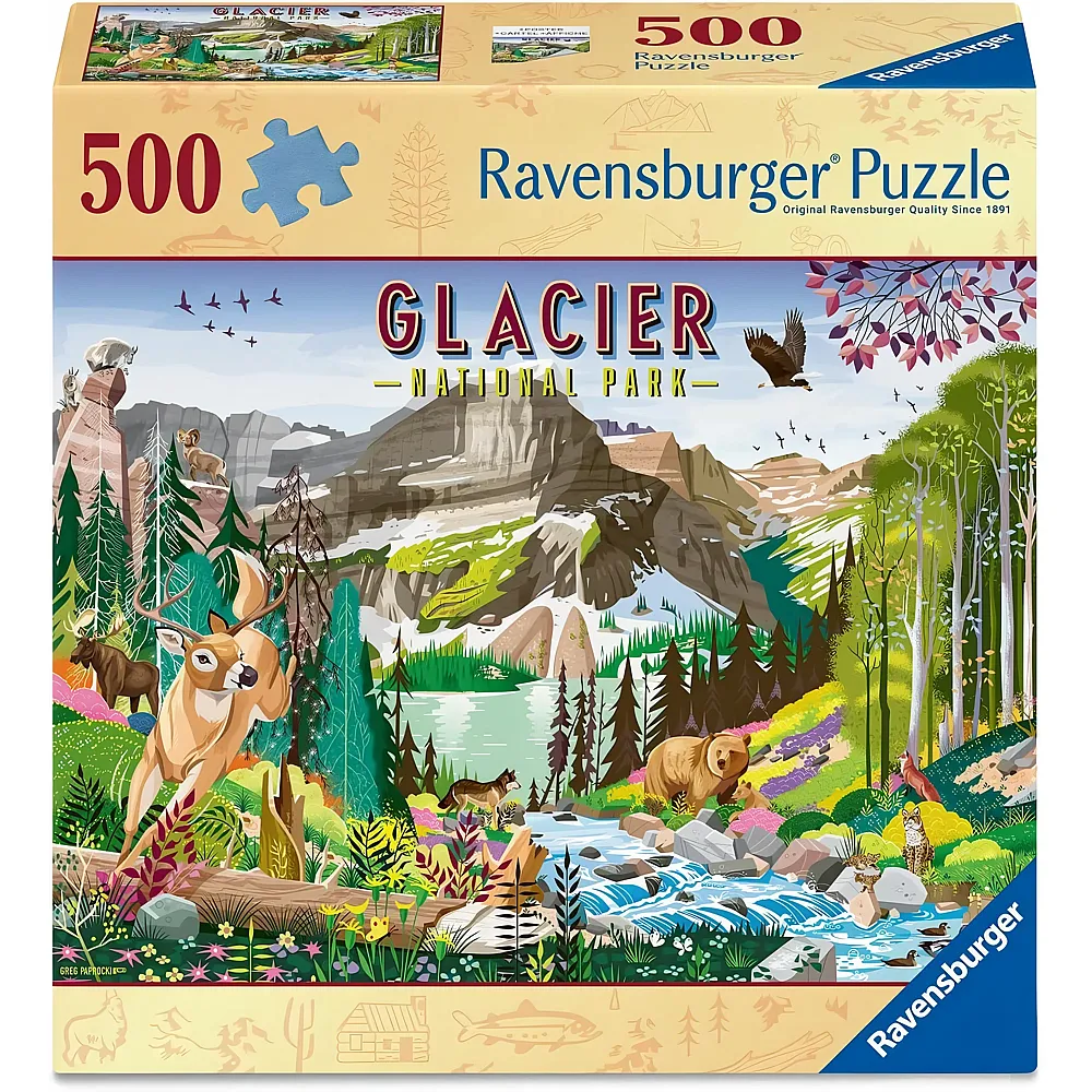Ravensburger Puzzle Glacier National Park - 500 Teile