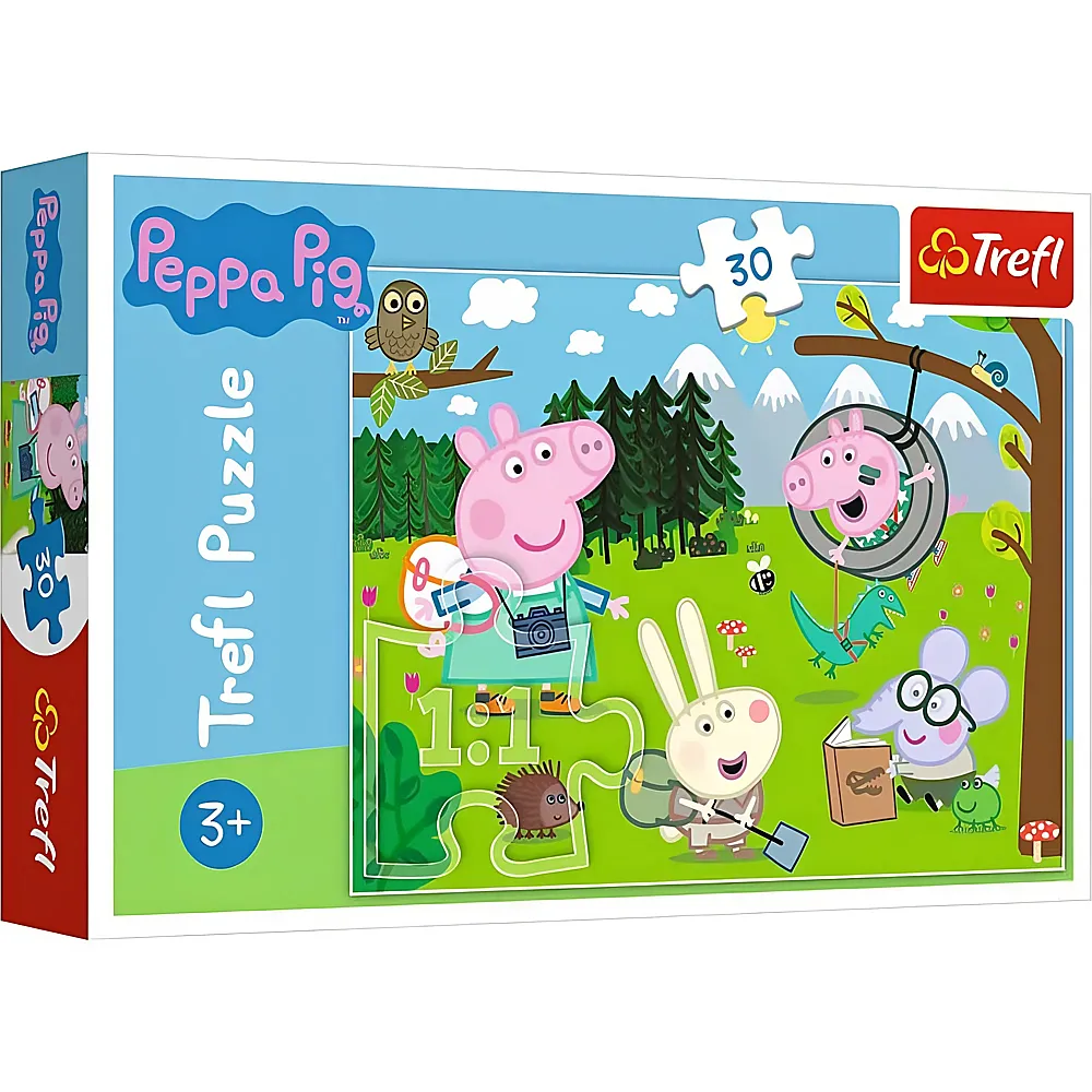Trefl Puzzle Peppa Pig Waldexpedition 30Teile | Puzzle 24-104 Teile