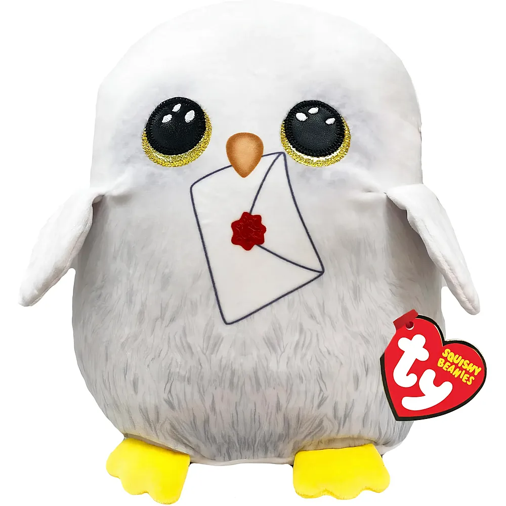 meinspielzeug - Ty Squishy Beanies Hedwig 20cm Harry Potter | Lizenzfiguren Pl�sch