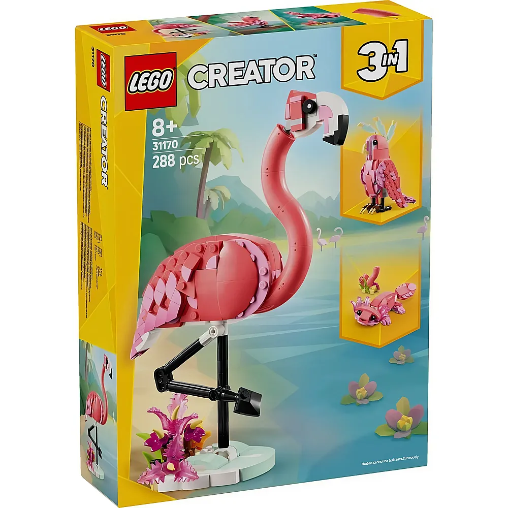 LEGO Creator Wilde Tiere: Rosa Flamingo 31170