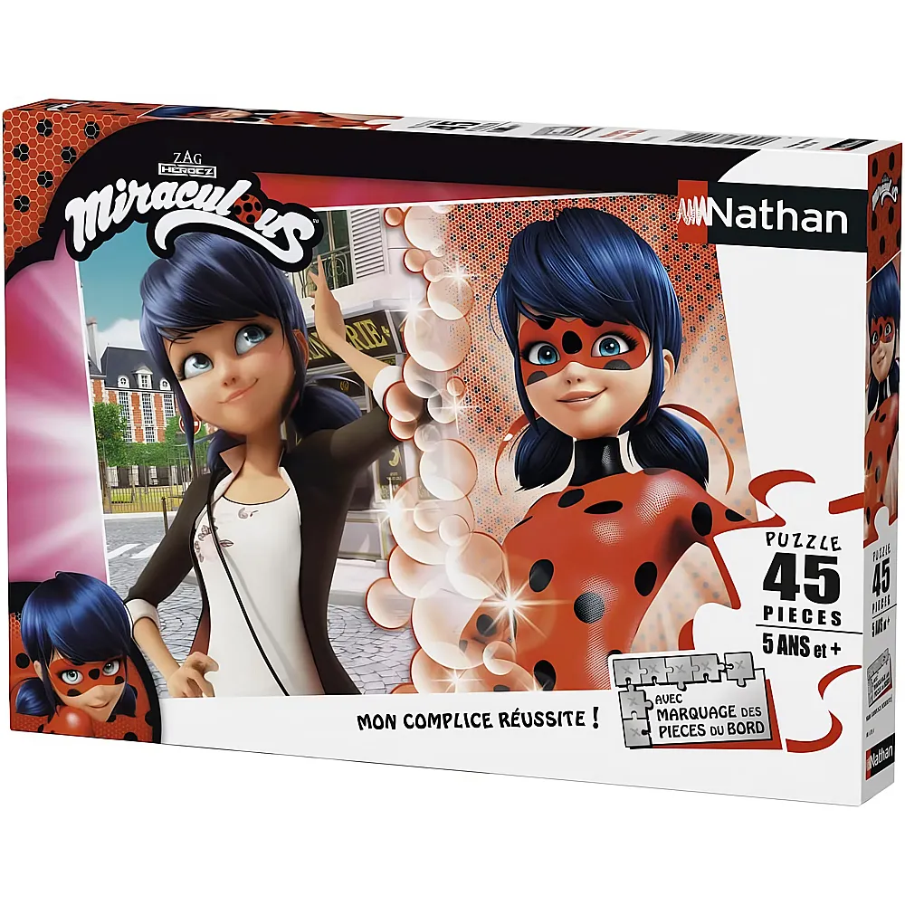 Nathan Puzzle Miraculous - Lady Bug - 45 Teile