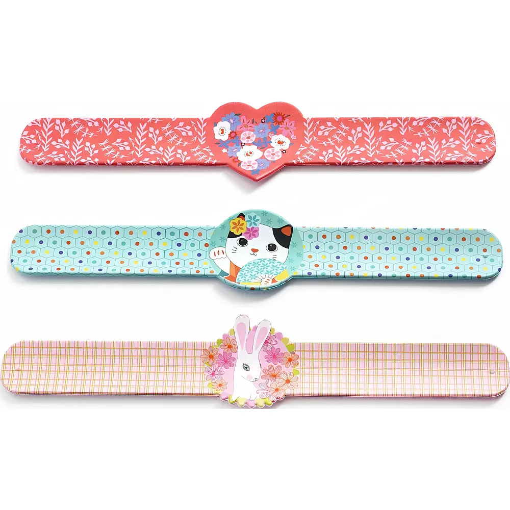 Djeco Display Wickelarmb�nder Herz/Hase/Katze