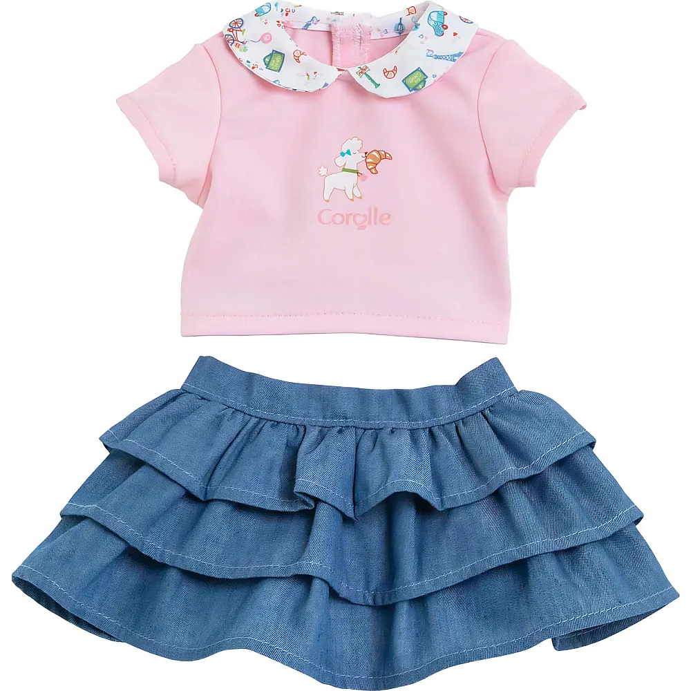 meinspielzeug - Corolle Mon Grand Poupon Rock und Shirt, Paris 36cm | Puppenkleider
