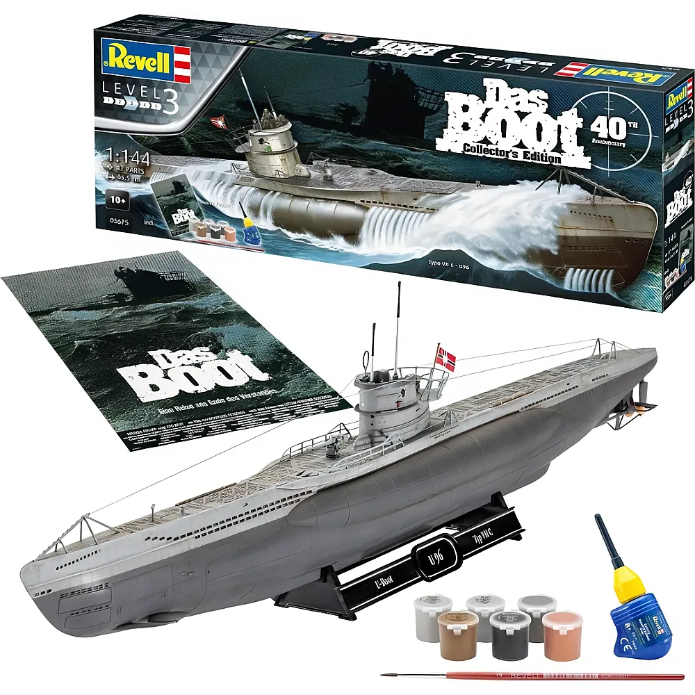 Revell Level 3 Geschenkset Das Boot 40th Anniv. - 87 Teile