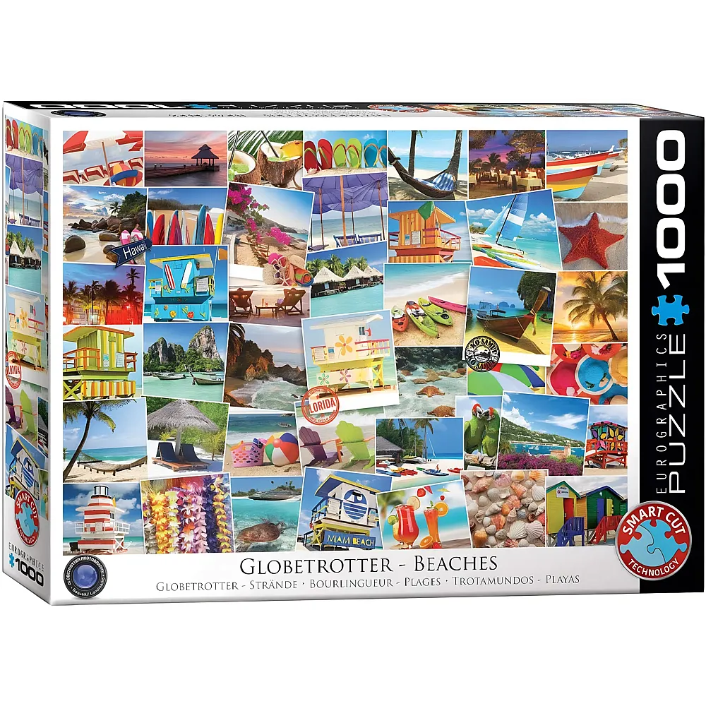 Eurographics Puzzle Globetrotter Beaches - 1000 Teile - Puzzle 1000 Teile