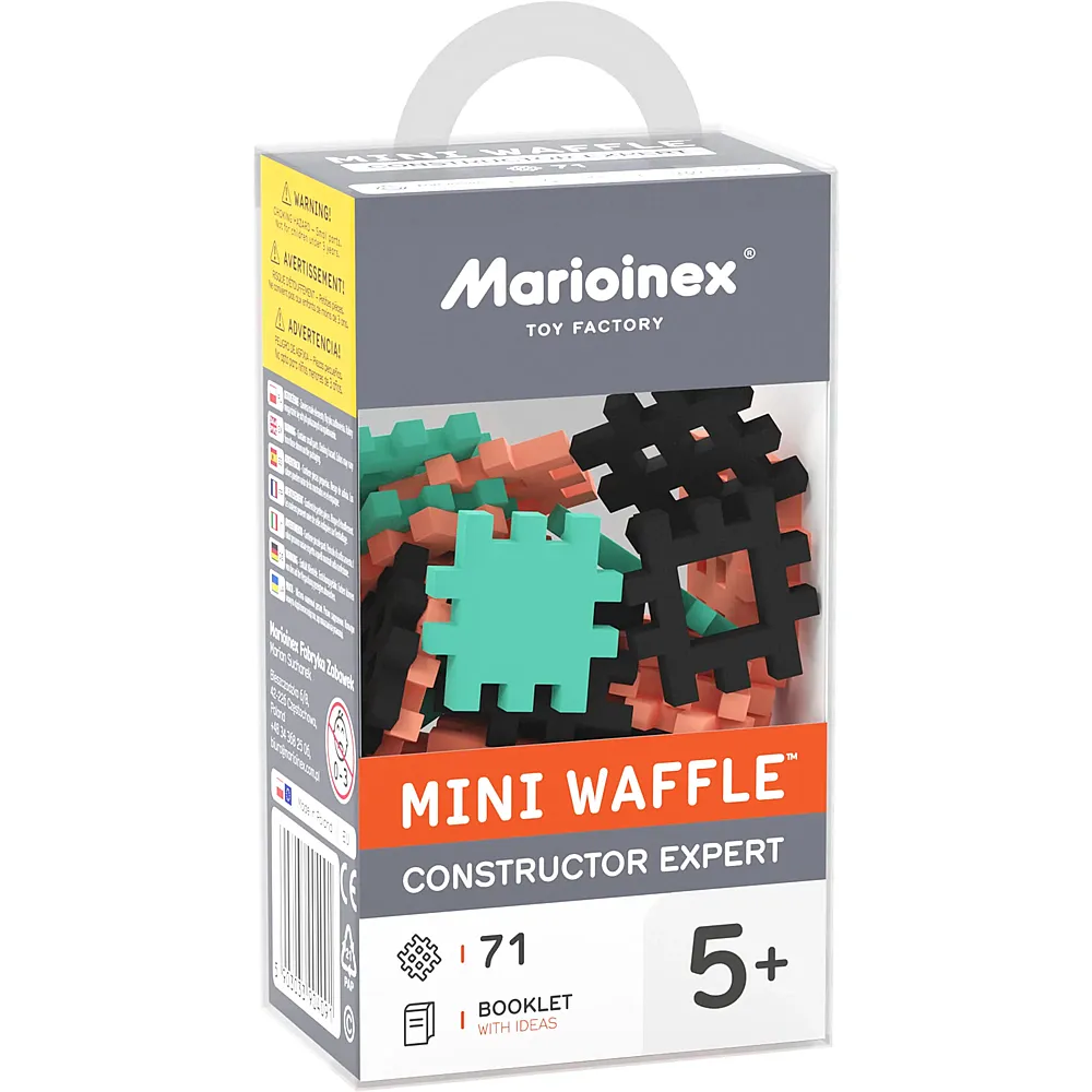 Marioinex Mini Waffle Constructor 71 Teile Expert, Waffelbl�cke,