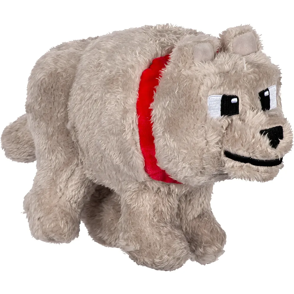 Mattel Minecraft Wolf - 20 cm - Lizenzfiguren Pl�sch