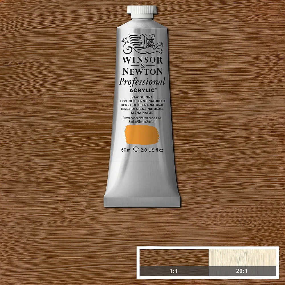 meinspielzeug - Winsor & Newton W&n Prof. Acrylfarbe 60ml Tube Siena Natur