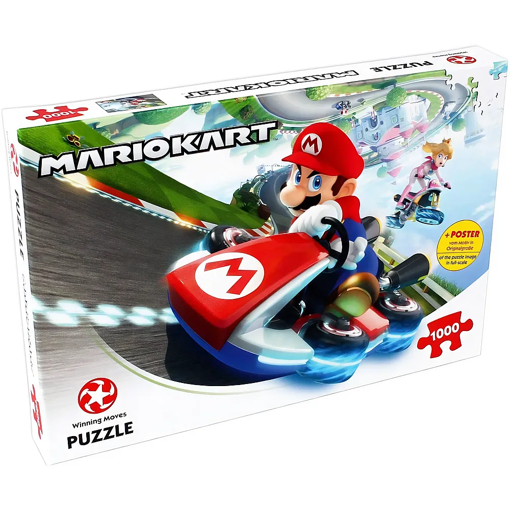Winning Moves Puzzle Super Mario - Mario Kart Fun Racer 1000Teile