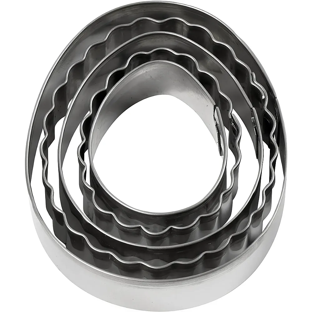 Creativ Company Ausstecher Ei - 5 Teile - Backen & Dekorieren