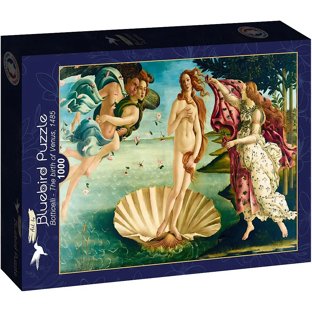 Bluebird Puzzle Sandro Botticelli The birth of Venus, 1485 - 1000 Teile