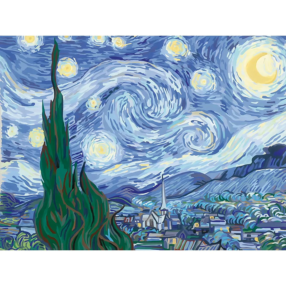Ravensburger CreArt Art Collection Canvas Edition Starry Night Van Gogh