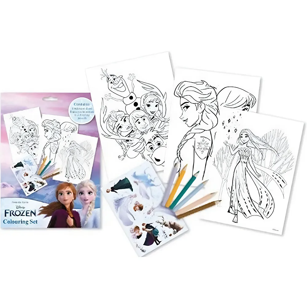 meinspielzeug - Kids Licensing Disney Frozen Malset mit Stifte und Vorlagen | Malsets
