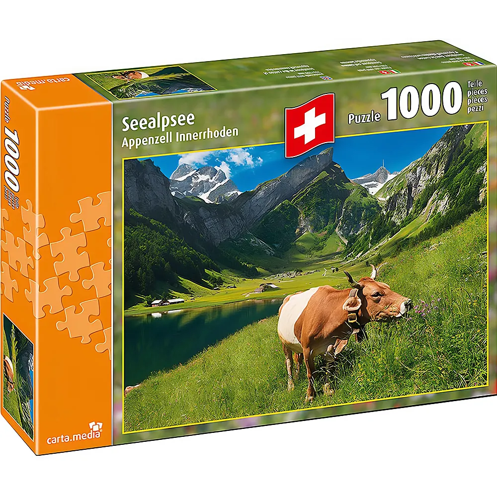 carta media Puzzle Swiss Collection Seealpsee Appenzell Innerhoden 1000Teile | Puzzle 1000 Teile