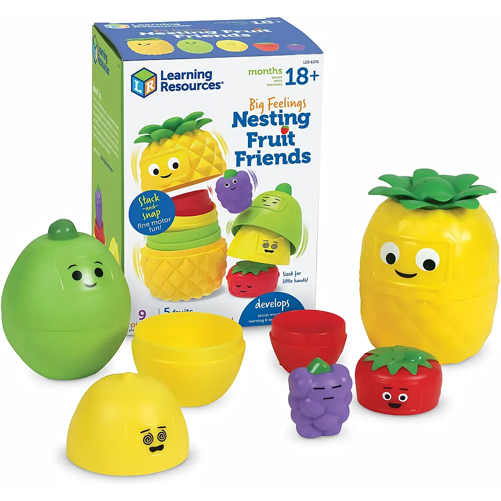 Learning Resources Fr�chtefreunde-Matroschka Grosse Gef�hle 9Teile