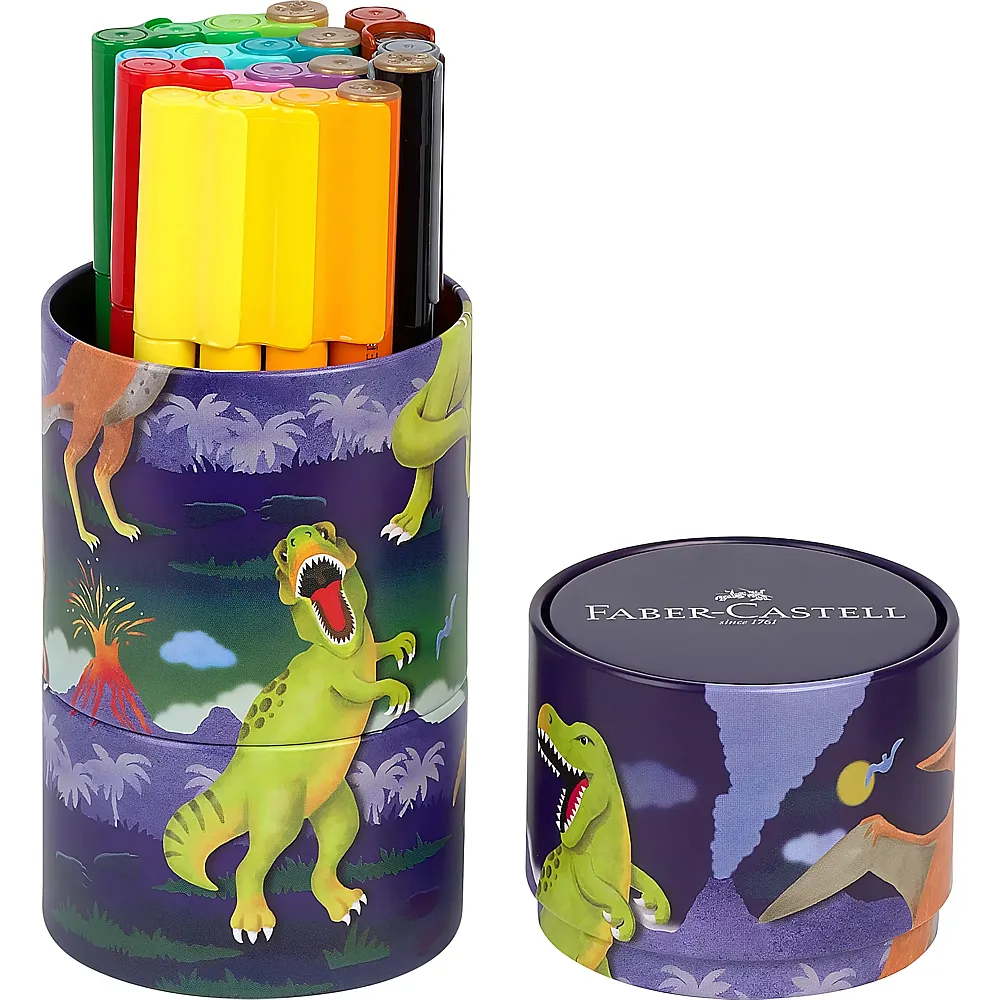 Faber-Castell Filzstift Connector Dino 20Teile