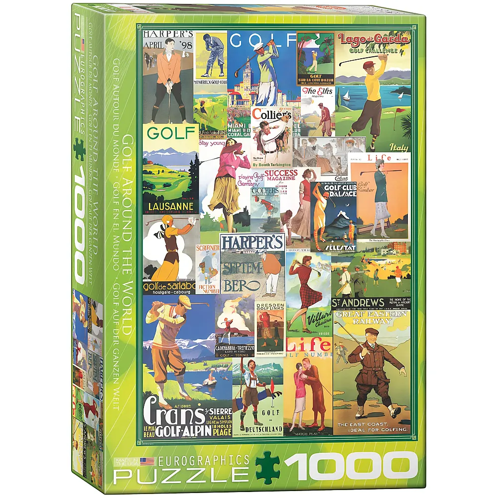 meinspielzeug - Eurographics Puzzle Golf Around the World 1000Teile | Puzzle 1000 Teile