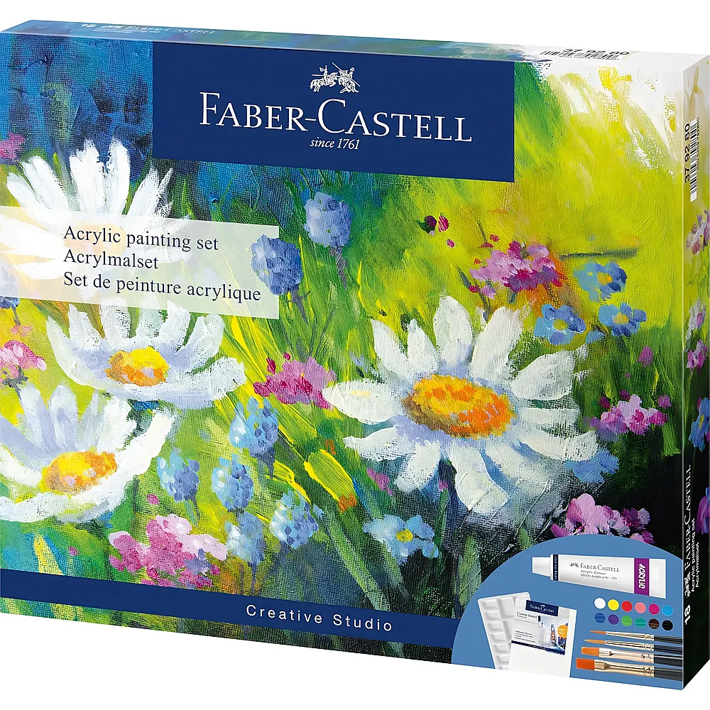 Faber-Castell Faber Castell Acrylmalset, Zubeh�r 18Teile
