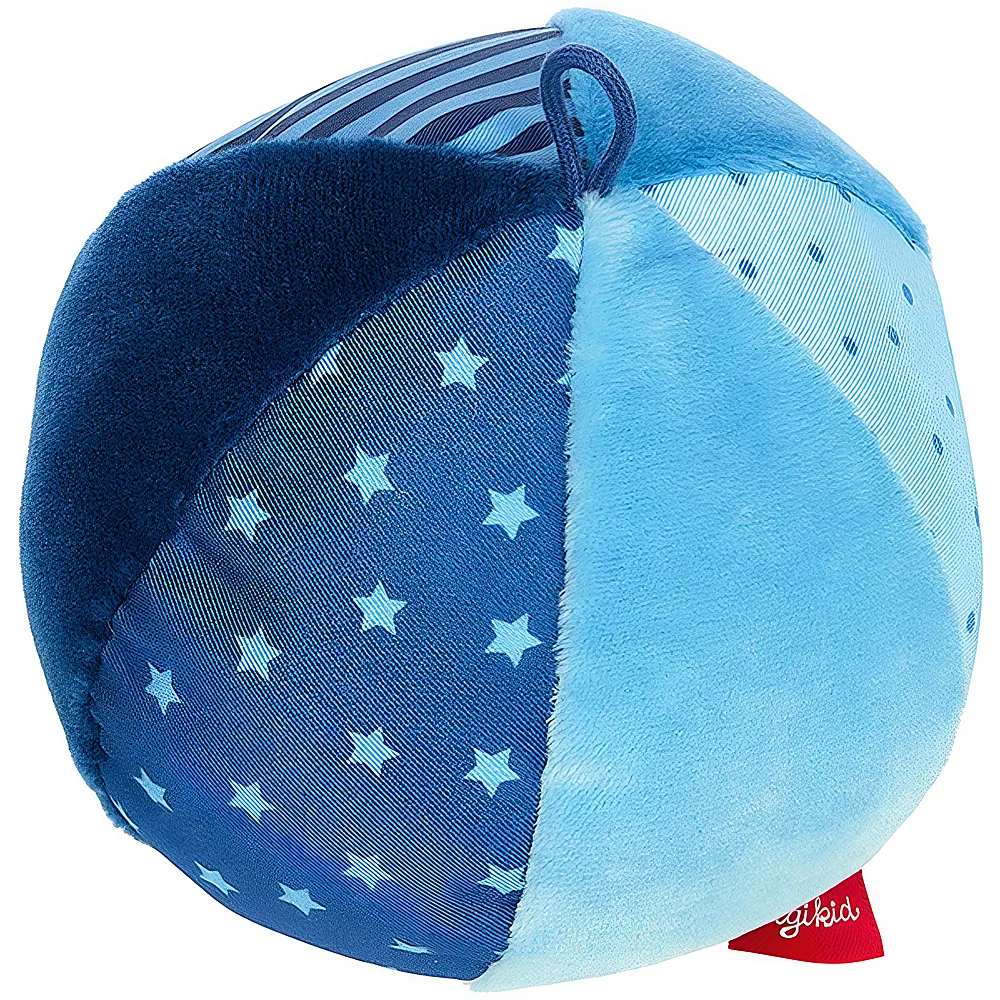 Sigikid PlayQ Softball Blau 11cm | Blle & Wrfel
