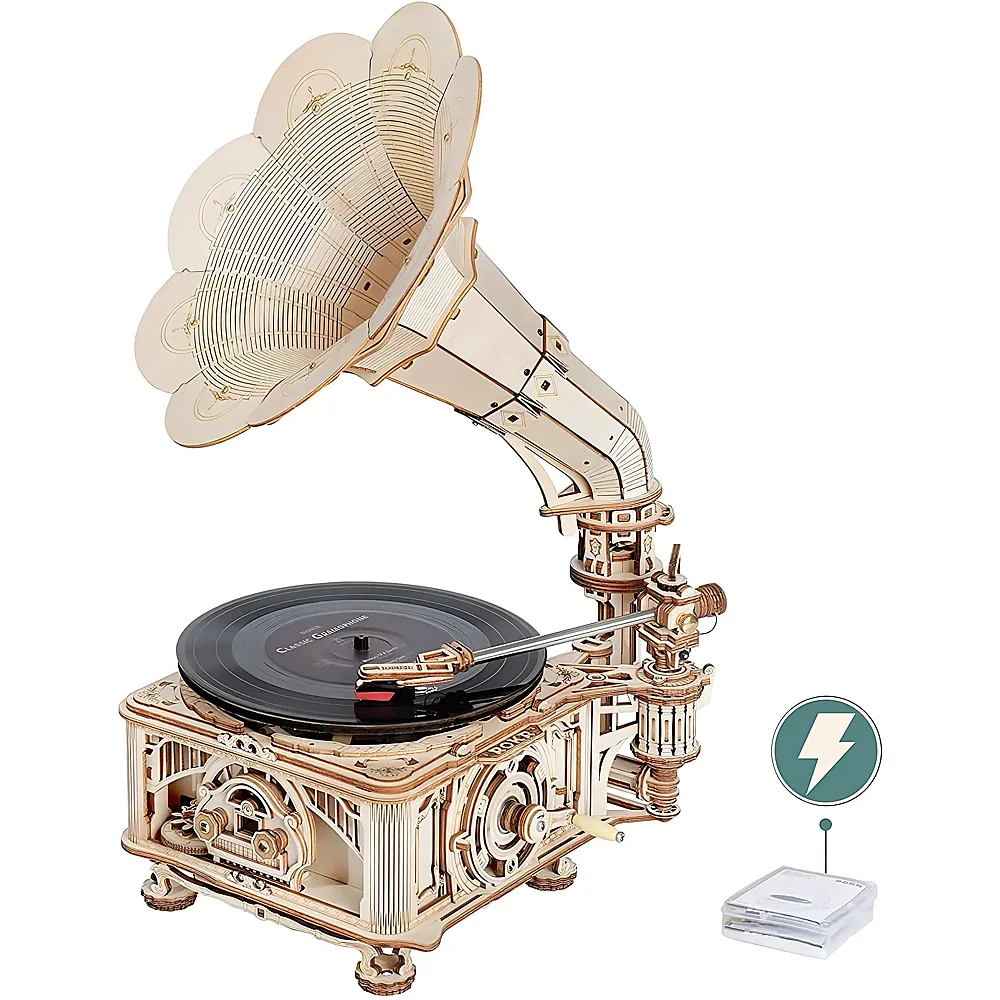 Robotime Rokr Grammophon | 3D Puzzle