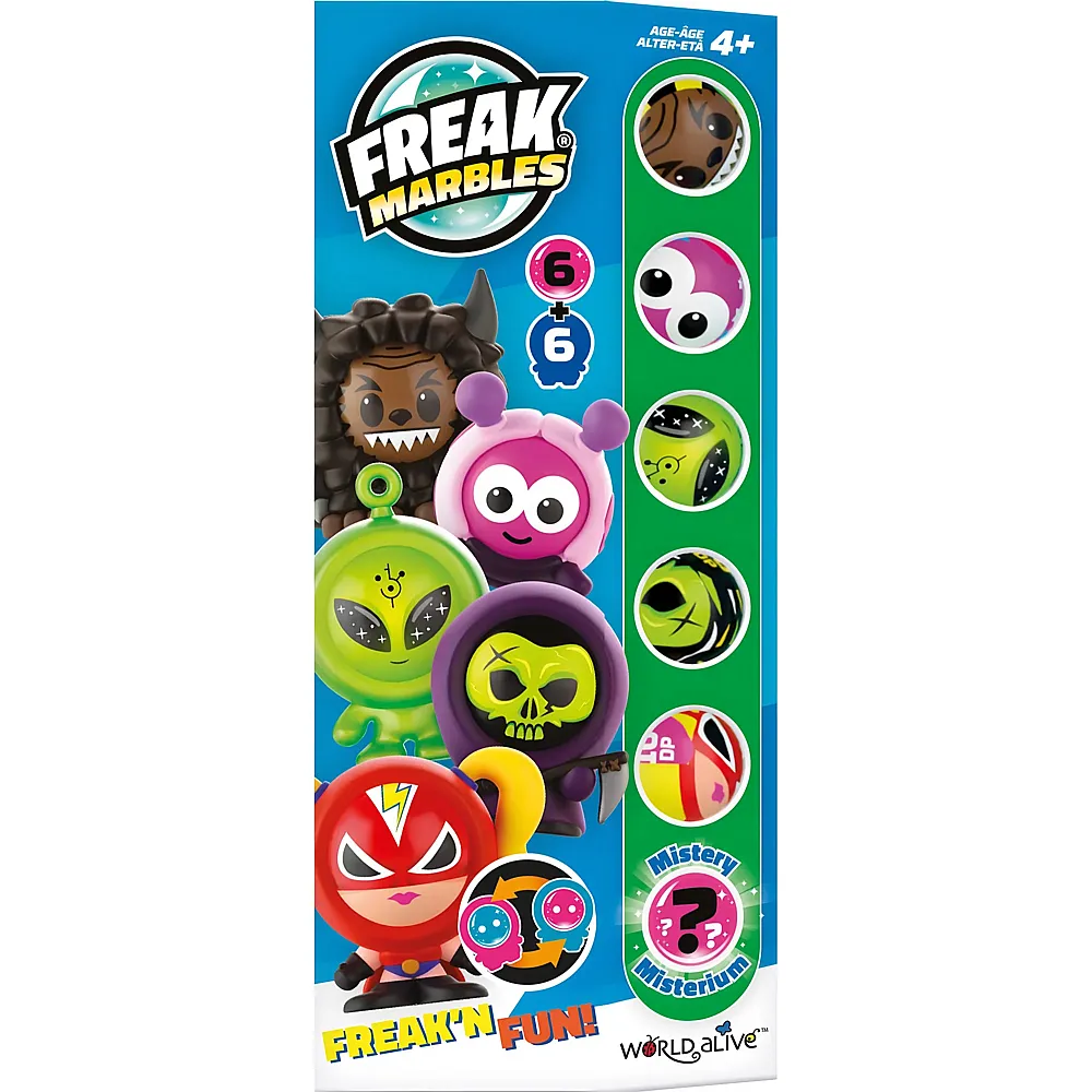 meinspielzeug - Freak Marbles Marbles & Skins gr�n - 6 Teile | Diverses