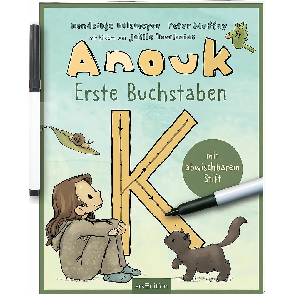 ars Edition Anouk  Erste Buchstaben: Mit abwischbarem Stift