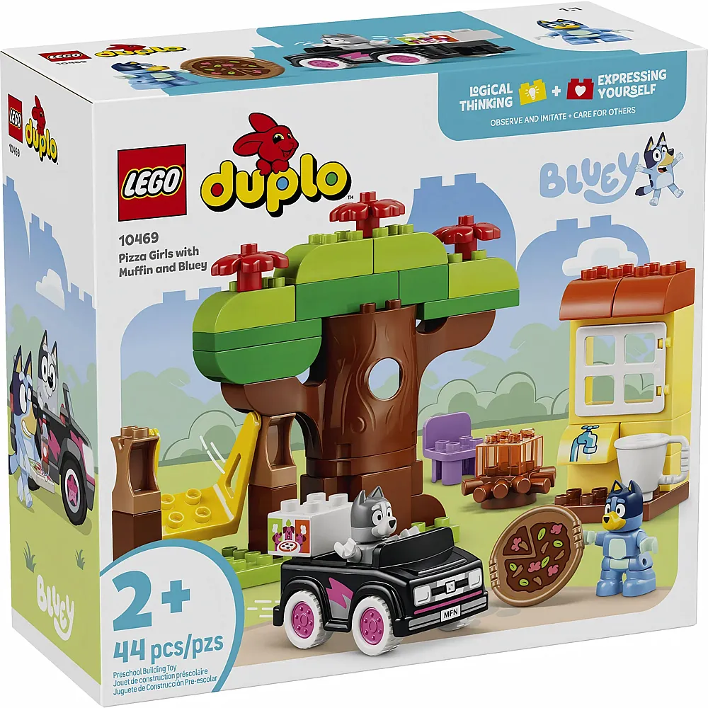 LEGO DUPLO Pizza-Schwestern mit Muffin und Bluey 10469