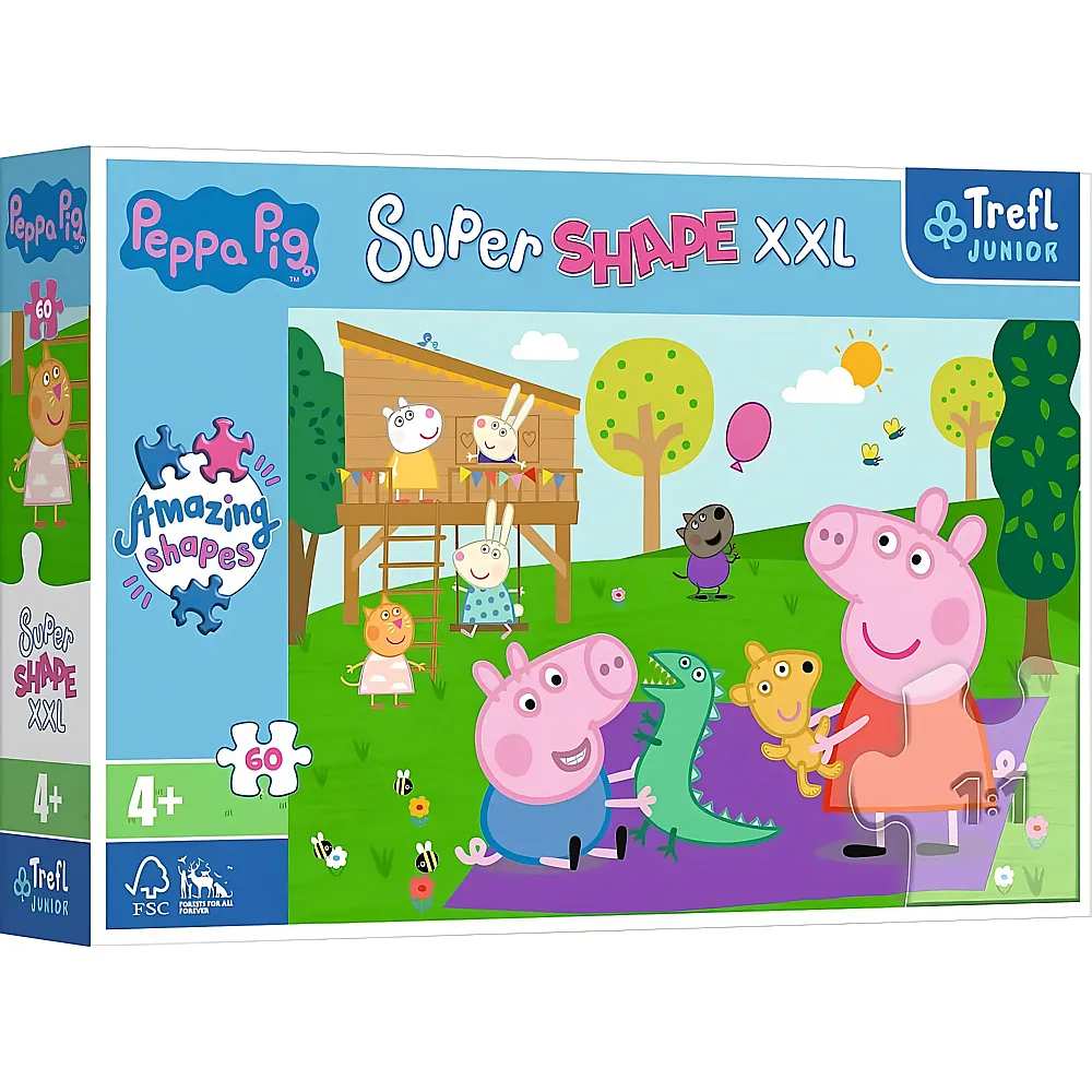 Trefl Puzzle Peppa Pig - Junior Super Shape XXL - 60 Teile