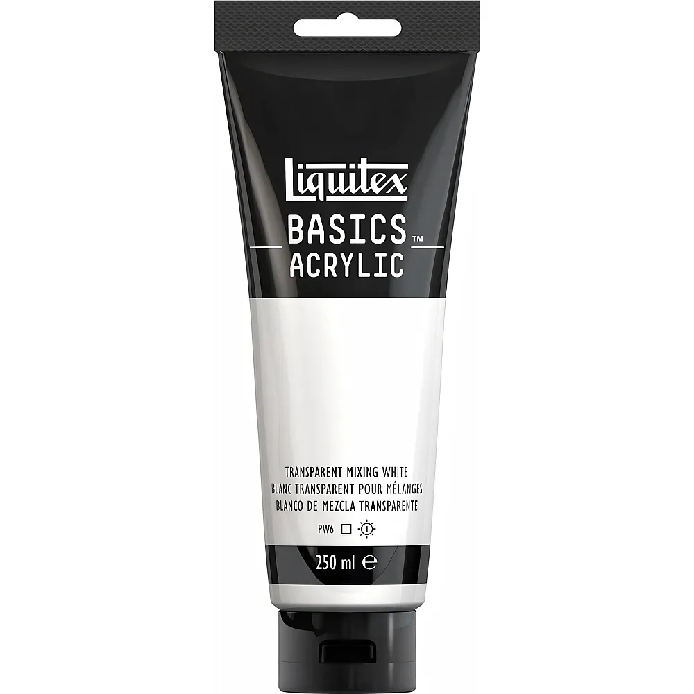 Liquitex Lqx Basics Acrylfarbe 250ml Tube Mischweiss Transparent - Suche