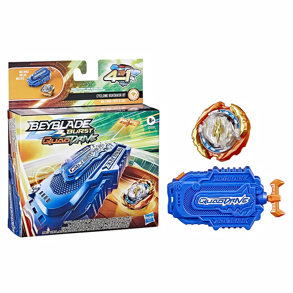 Beyblade QuadDrive Cyclone Fury String Launcher Set
