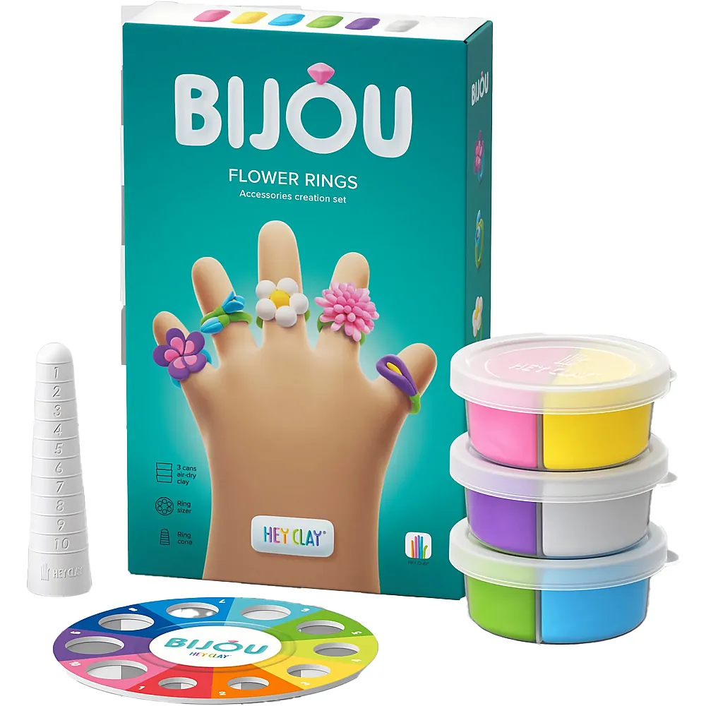 Hey Clay Bijou Blumen Ringe