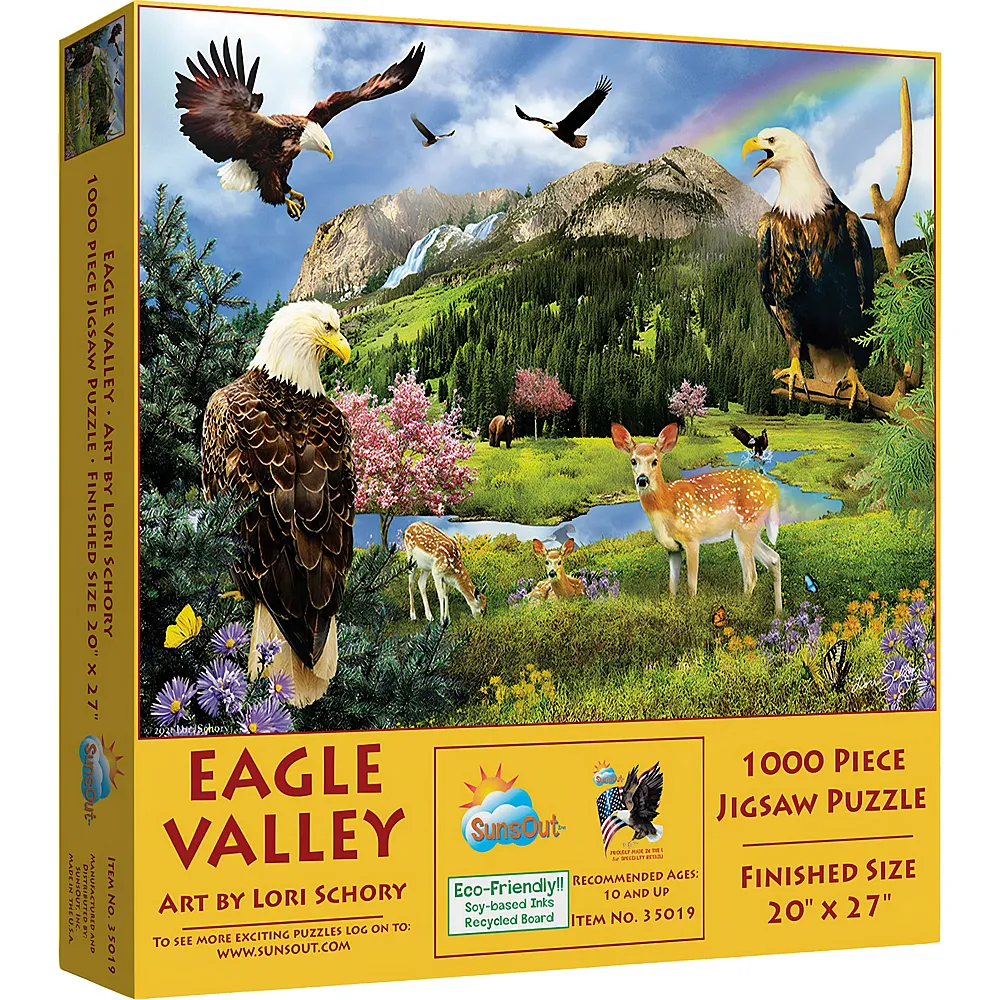 SunsOut Puzzle Lori Schory Eagle Valley 1000Teile