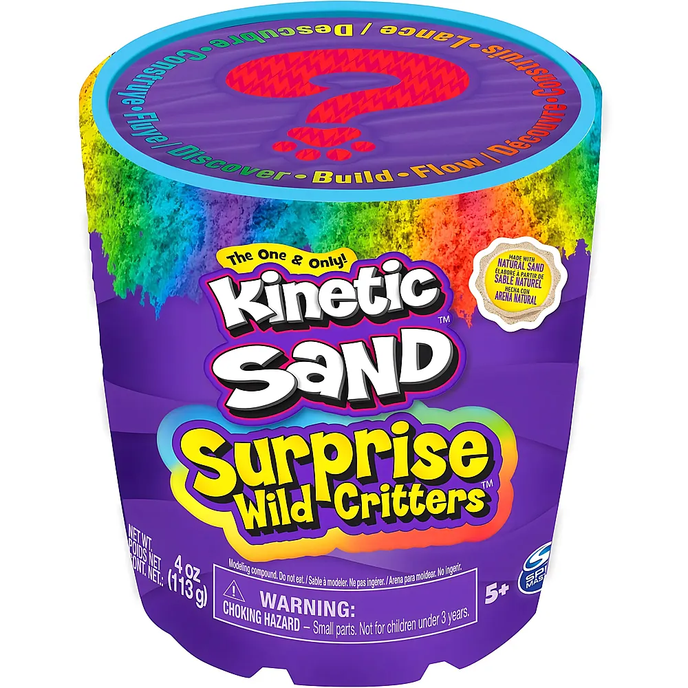 Spin Master Kinetic Sand Magischer Sand mit Tierfigur 113g