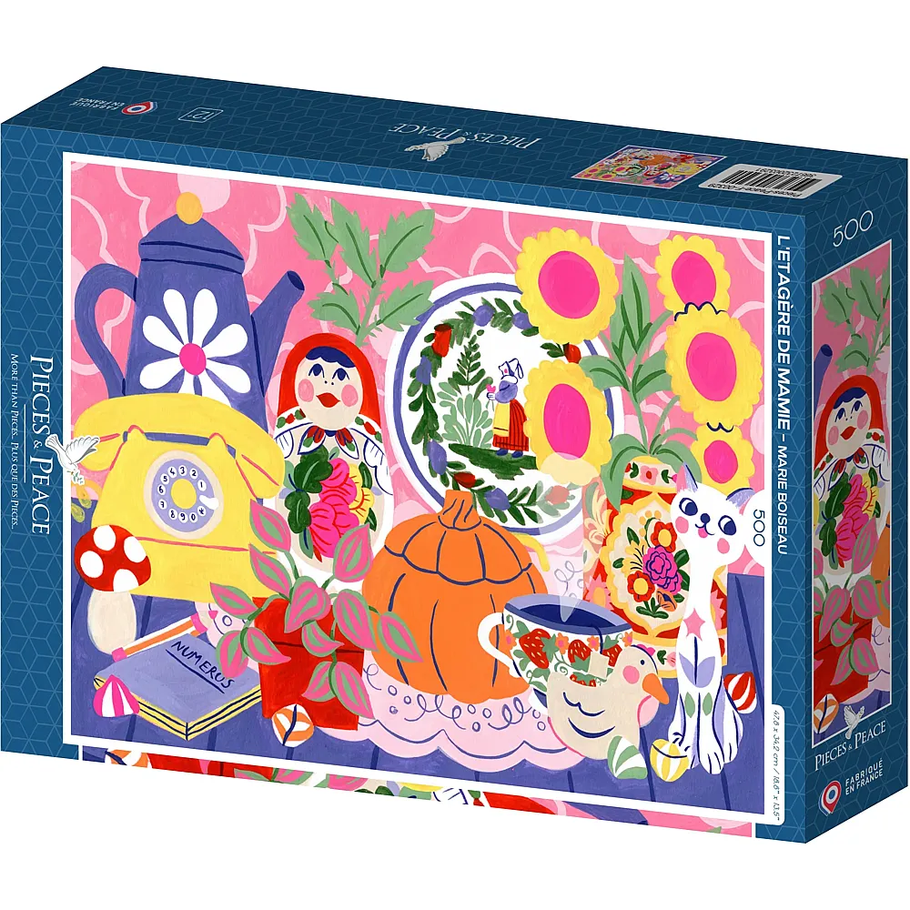 Pieces & Peace Puzzle Marie Boiseau Omas Regal - 500 Teile