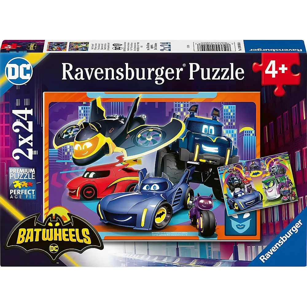 Ravensburger Puzzle 2in1 Die Batwheels in Aktion - 24 Teile