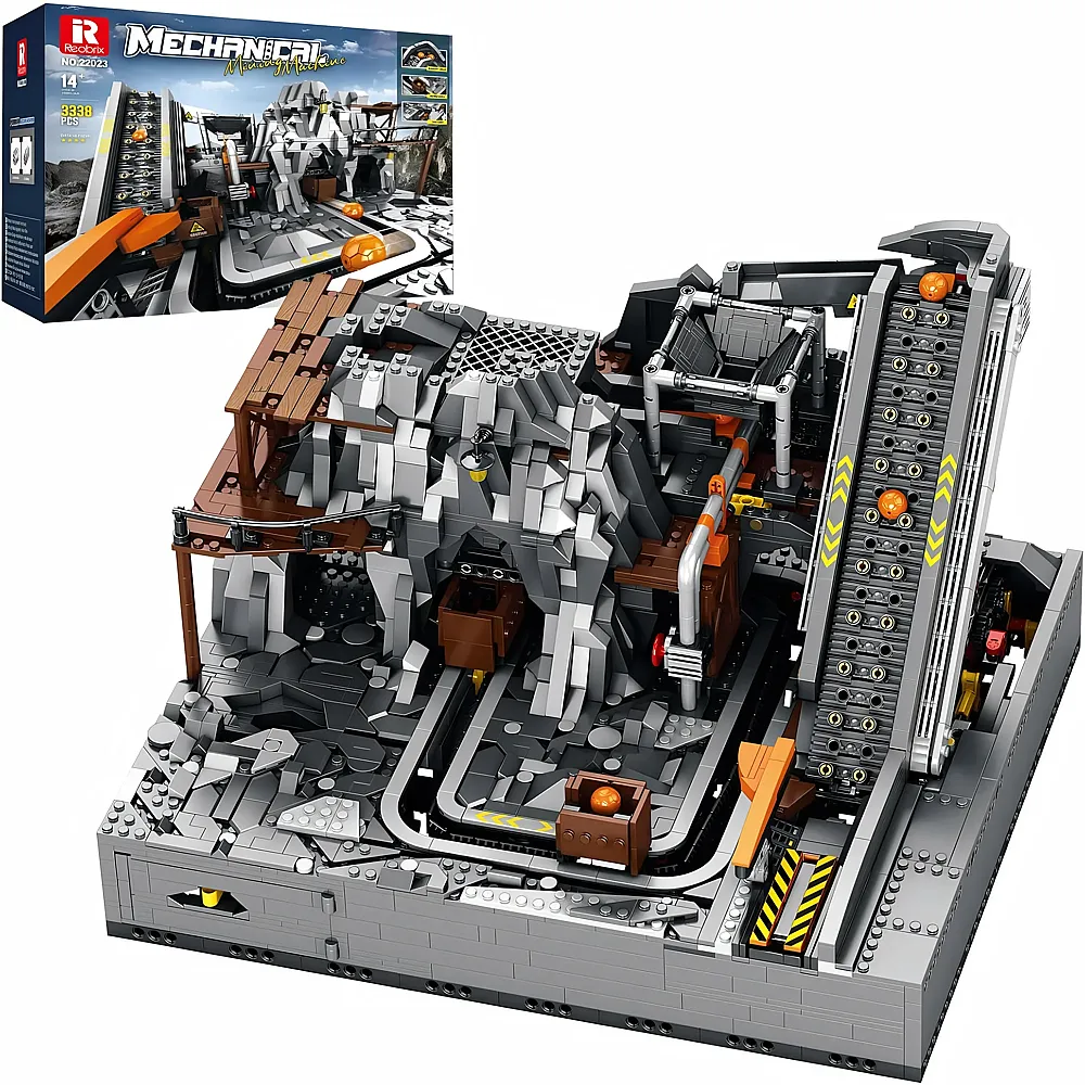 Reobrix Elektrisches Bergbaumaschinen-Set mit Doppelmotoren 22023