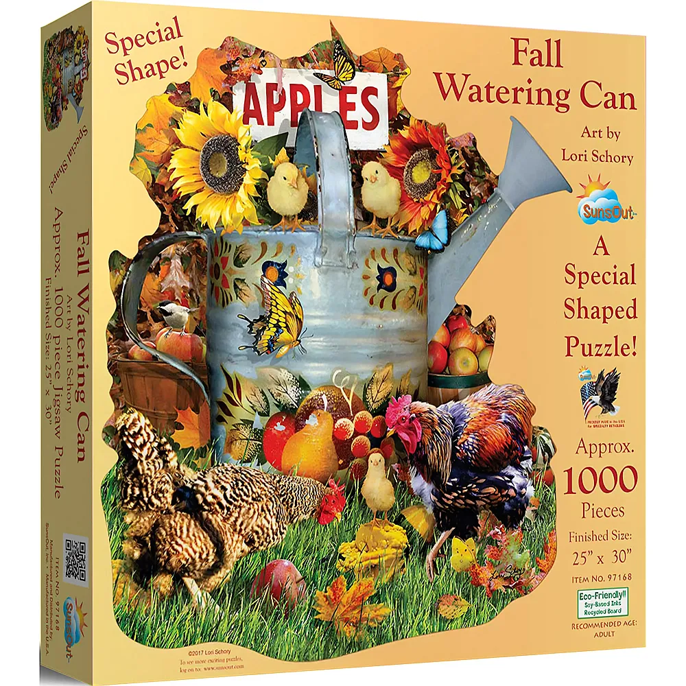 SunsOut Puzzle Lori Schory Fall Watering Can - 1000 Teile